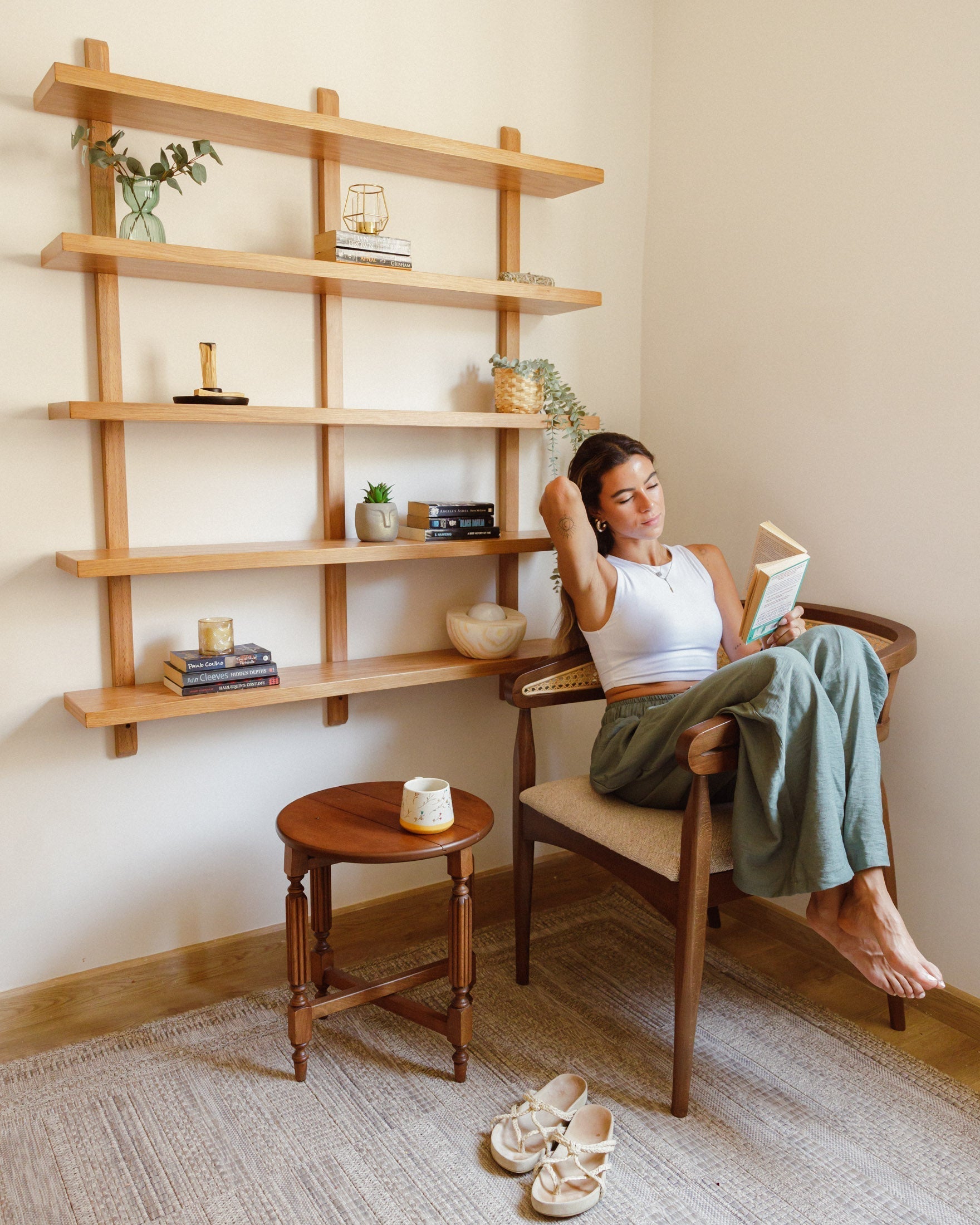 Oak Wall Shelf