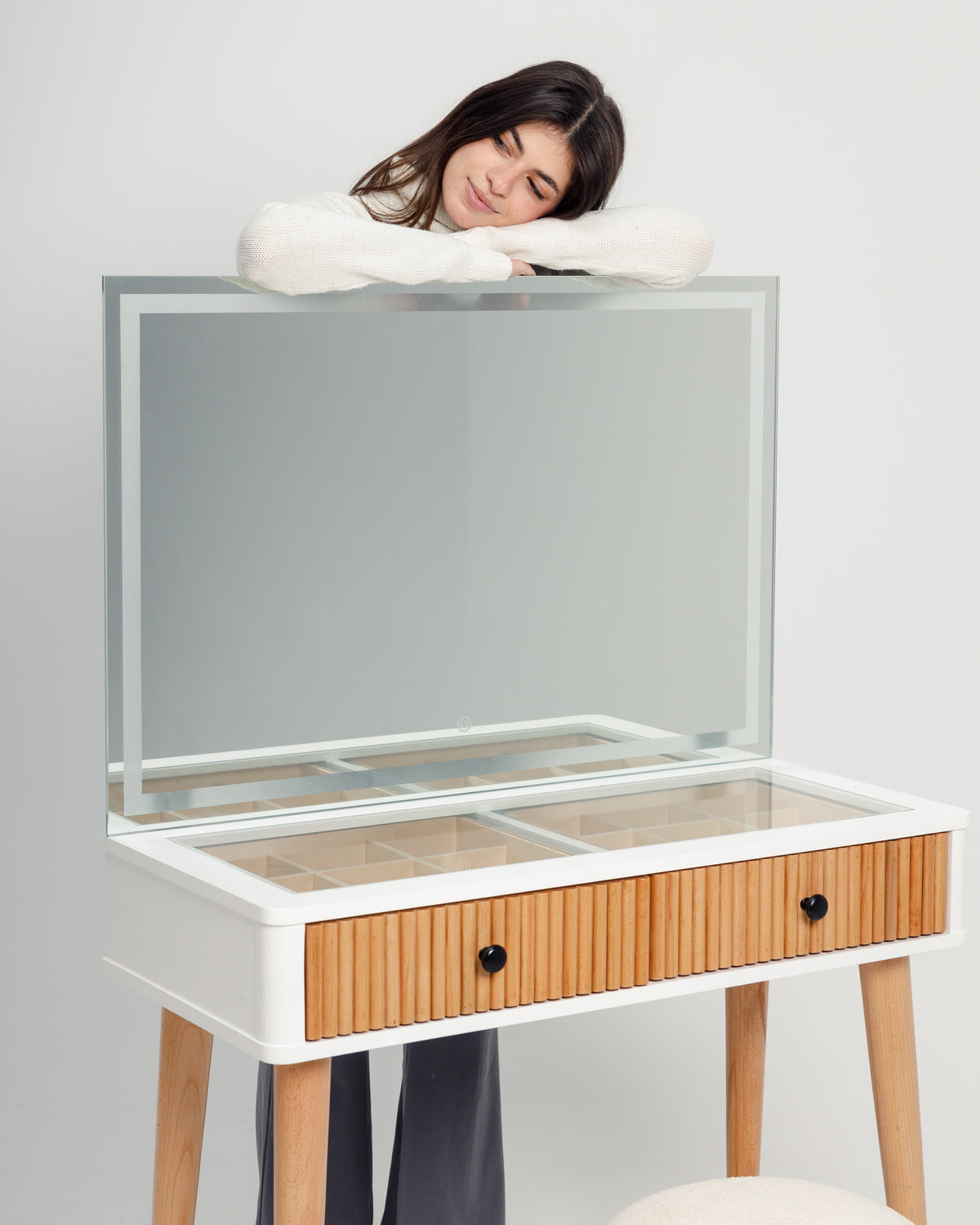 WHITE MUSE DRESSER -  Wasilaah