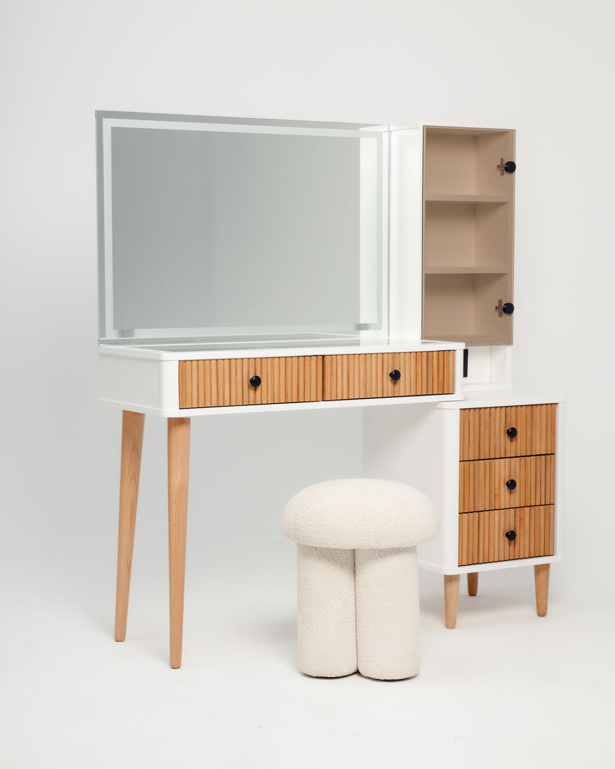 WHITE MUSE DRESSER -  Wasilaah