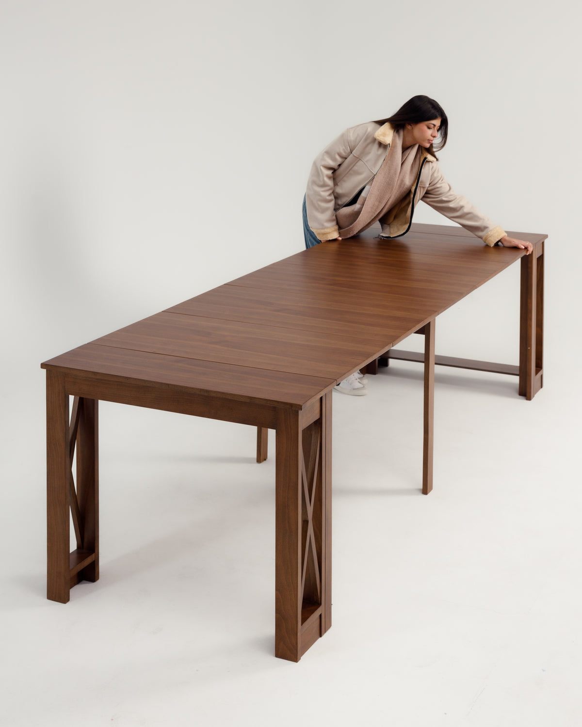 Walnut Transformer Table -  Wasilaah
