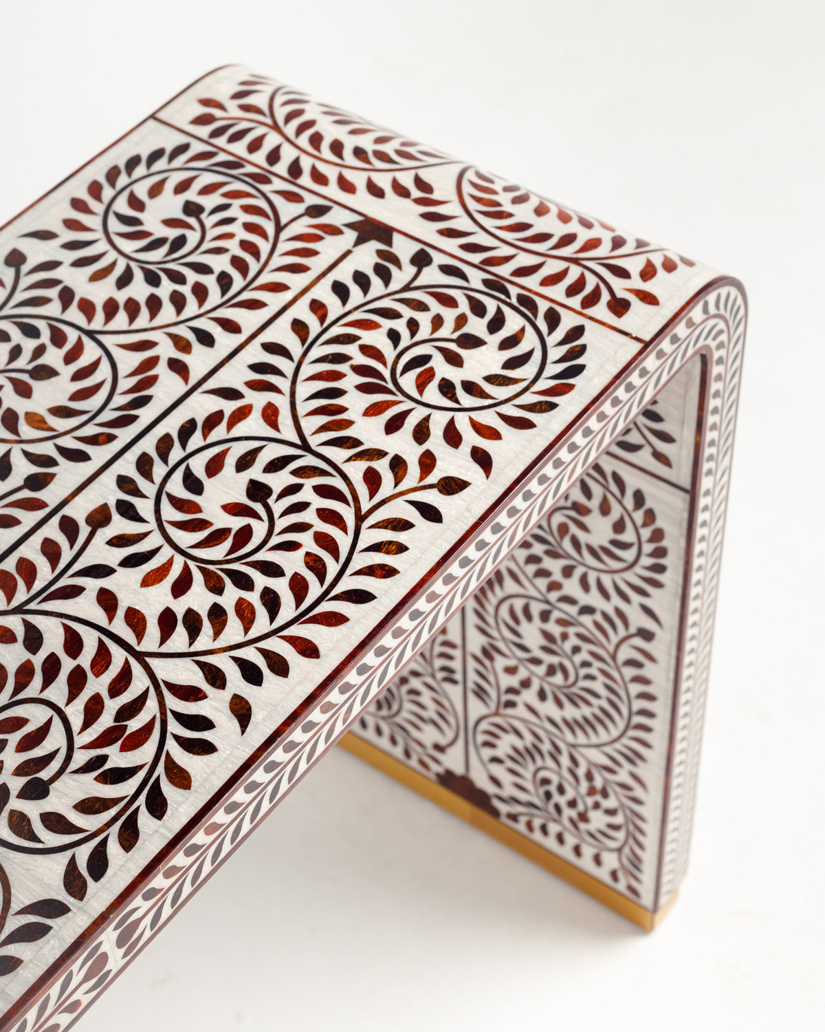 Floral Bone Inlay Console -  Wasilaah