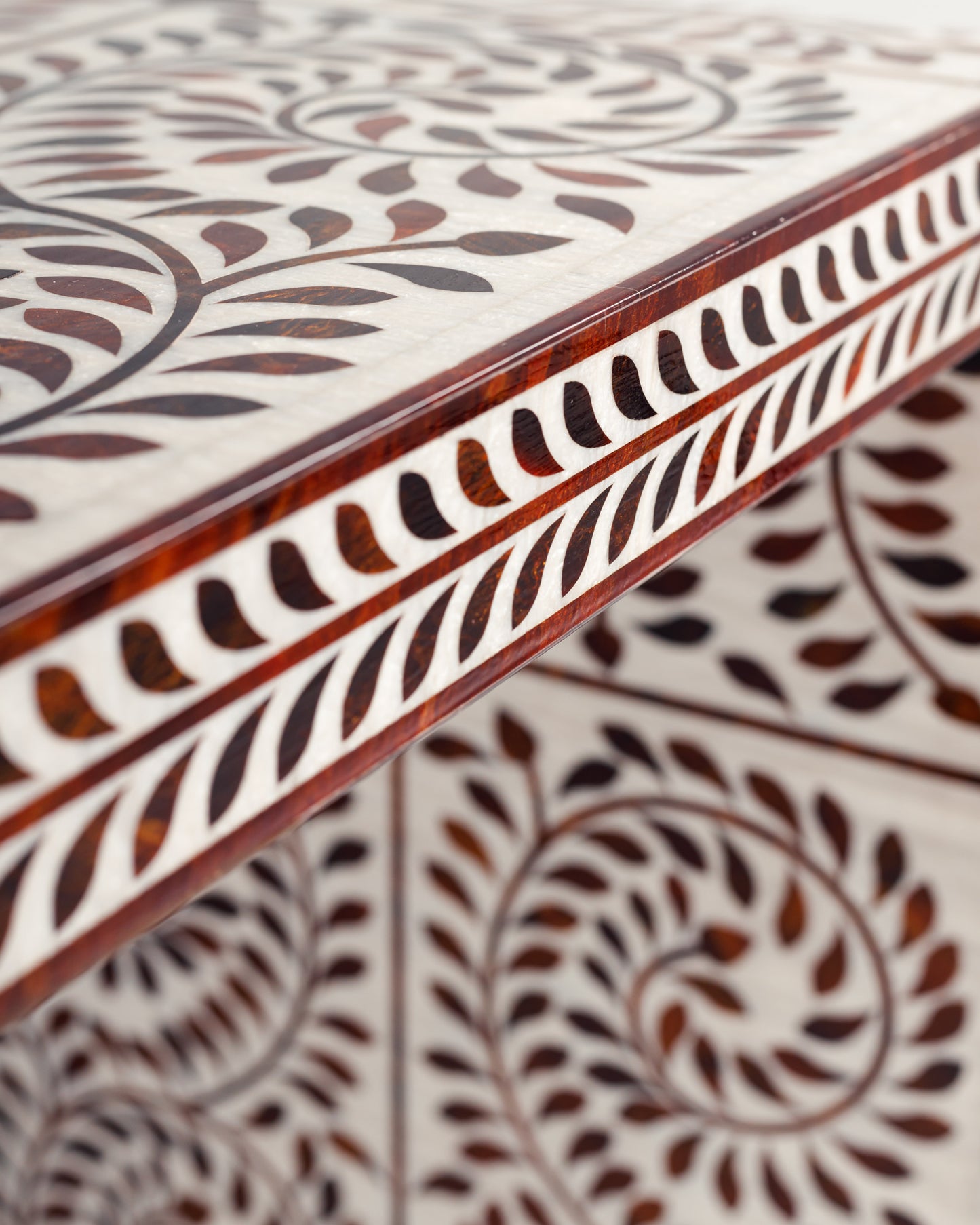 Floral Bone Inlay Console