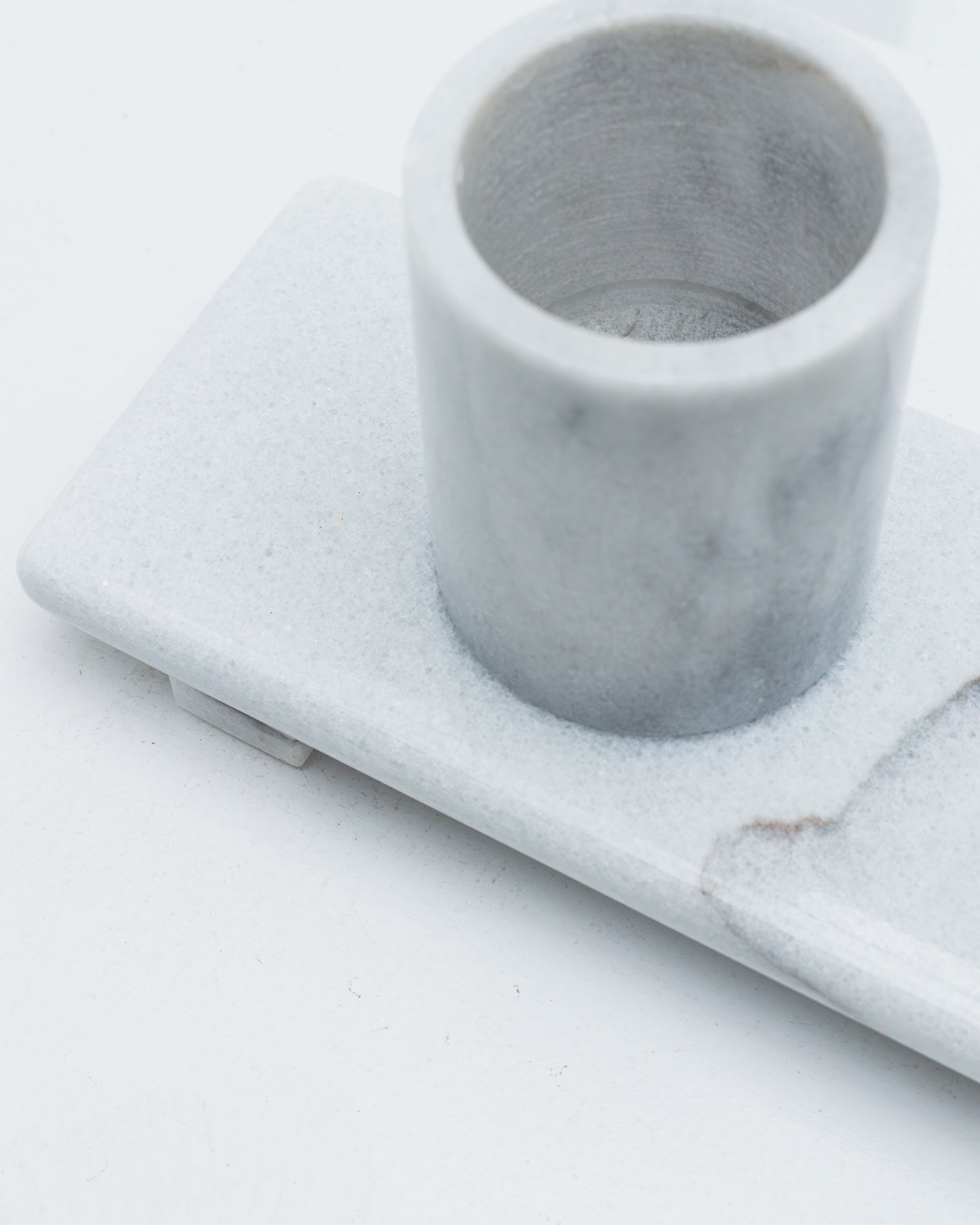 White Marble Bathroom Set