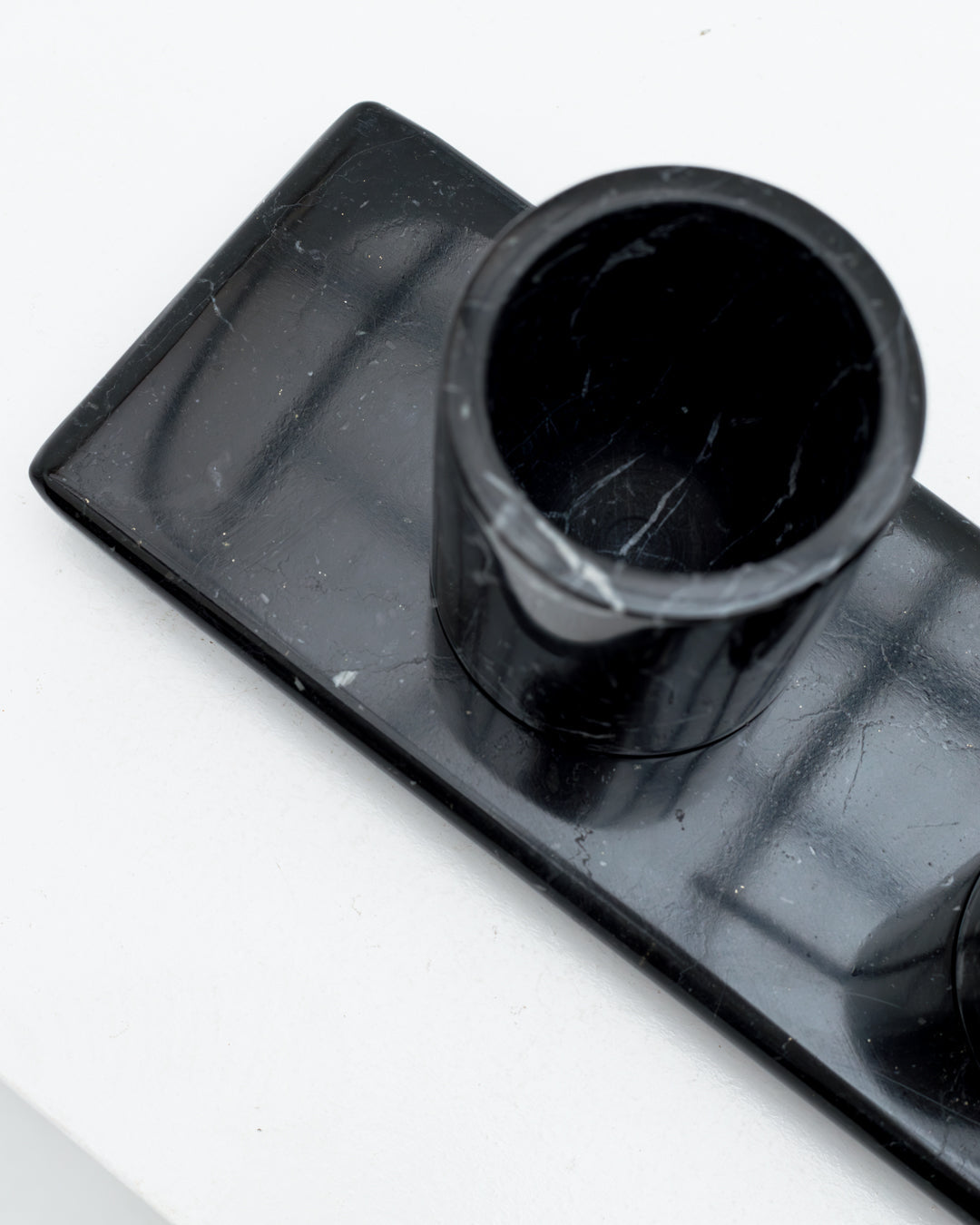 Black Marble Rectangle Tray - Wasilaah