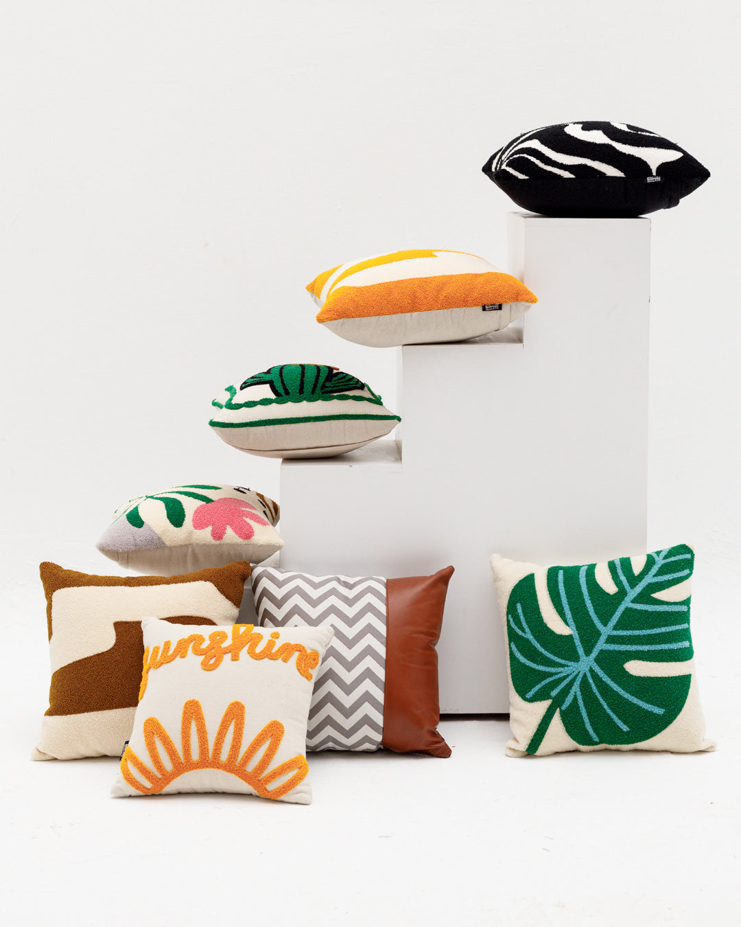 Leaf Tufted Cushion - Wasilaah