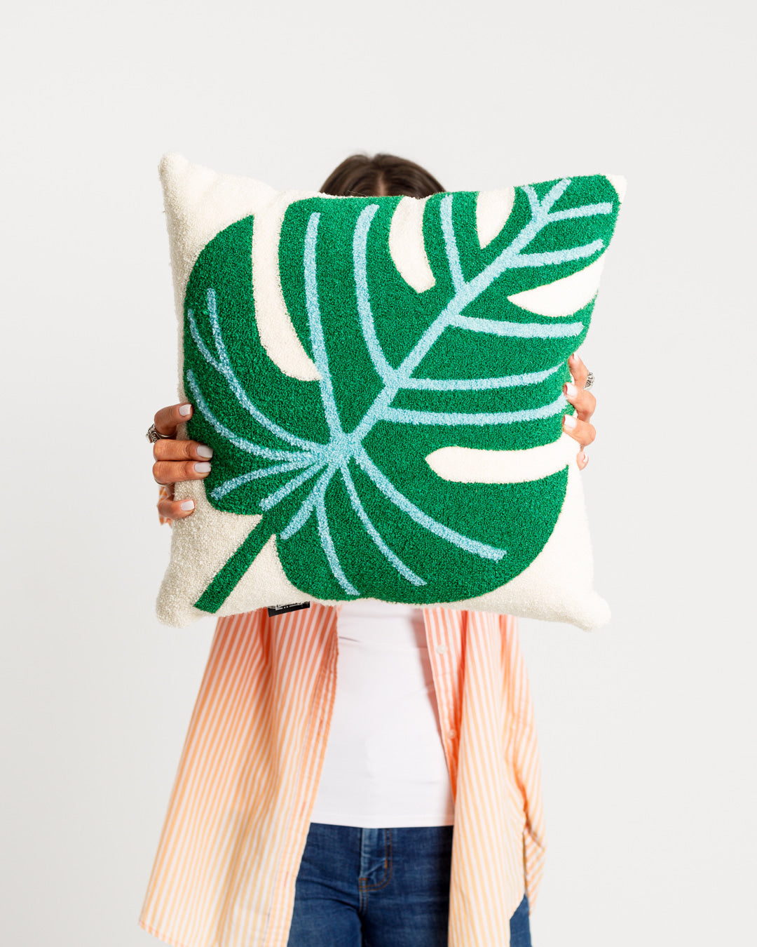 Leaf Tufted Cushion - Wasilaah