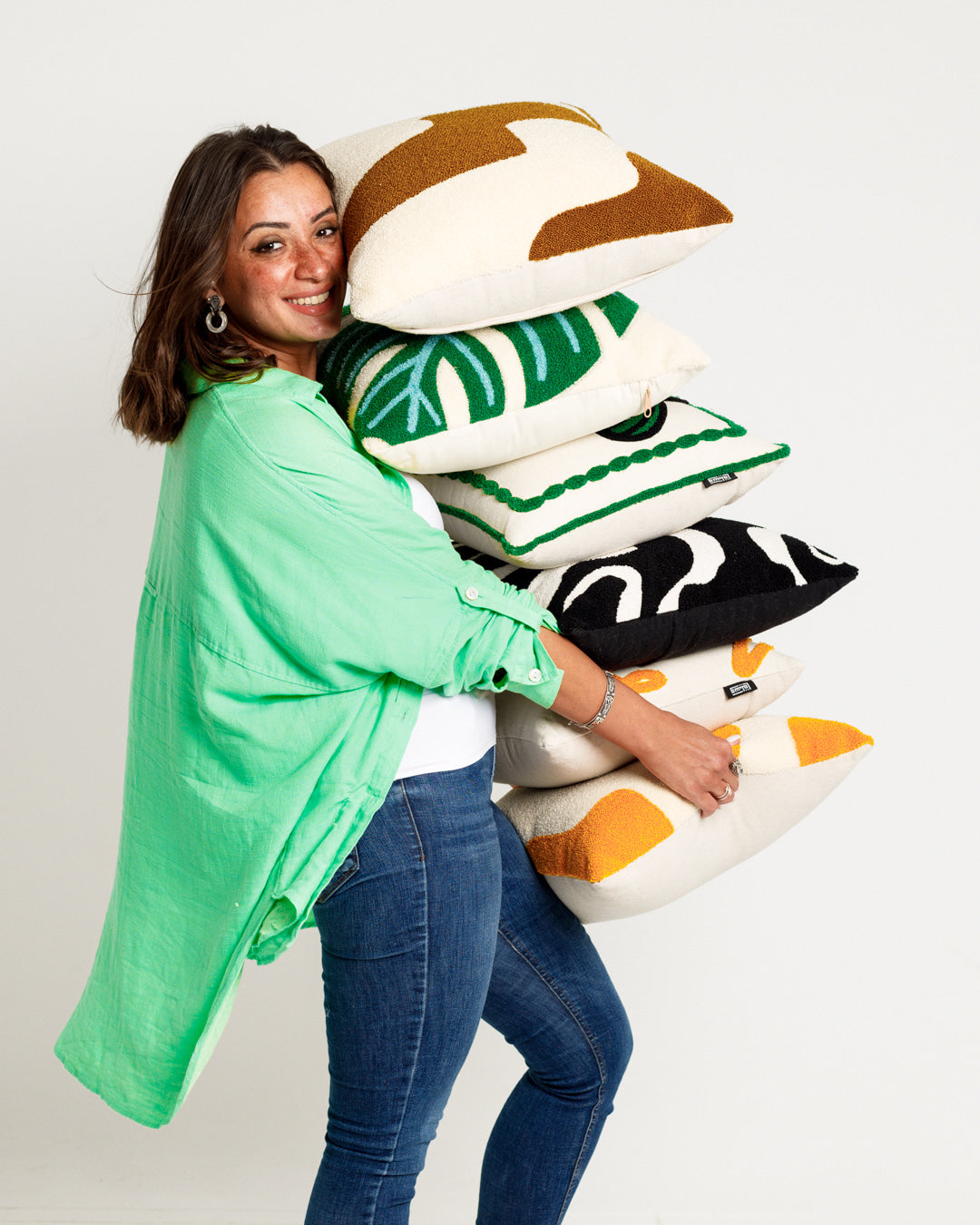 Zebra Tufted Cushion - Wasilaah