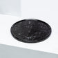 Black Marble Round Tray - Wasilaah