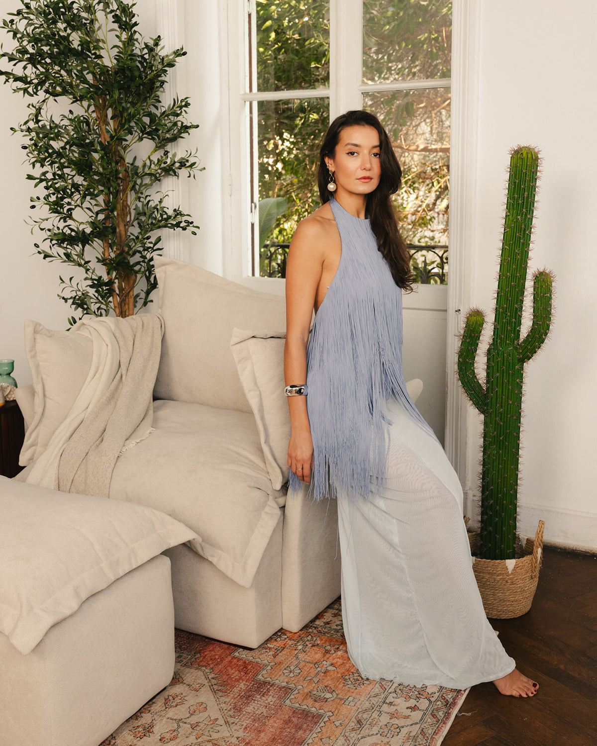 Beige Song Love Seat -  Wasilaah