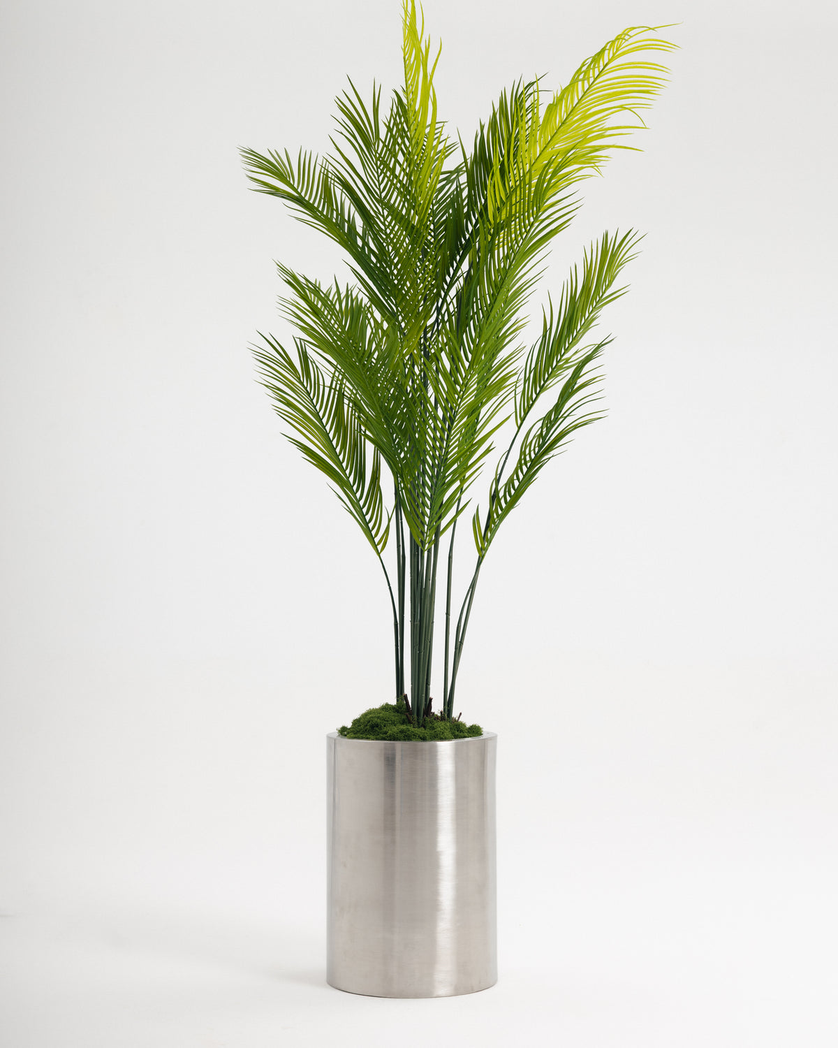 Brushed Stainless Steel Round Pot -  Wasilaah