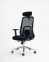 Black mesh office chair with ergonomic lumbar support – Wasilaah