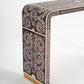 Brown Bone Inlay Console -  Wasilaah