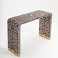 Brown Bone Inlay Console -  Wasilaah