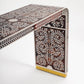 Brown Bone Inlay Console -  Wasilaah