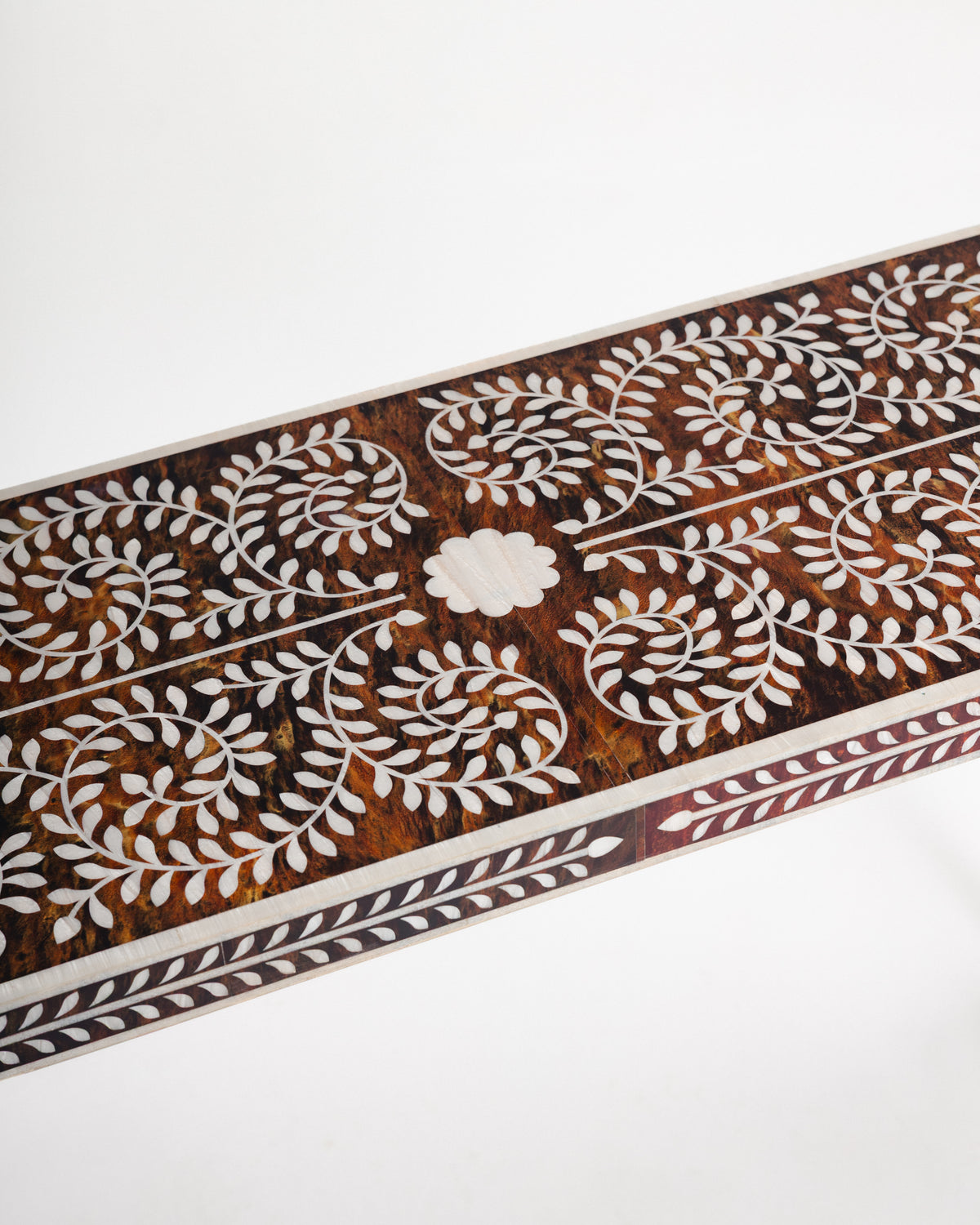 Brown Bone Inlay Console -  Wasilaah