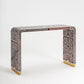 Brown Bone Inlay Console -  Wasilaah