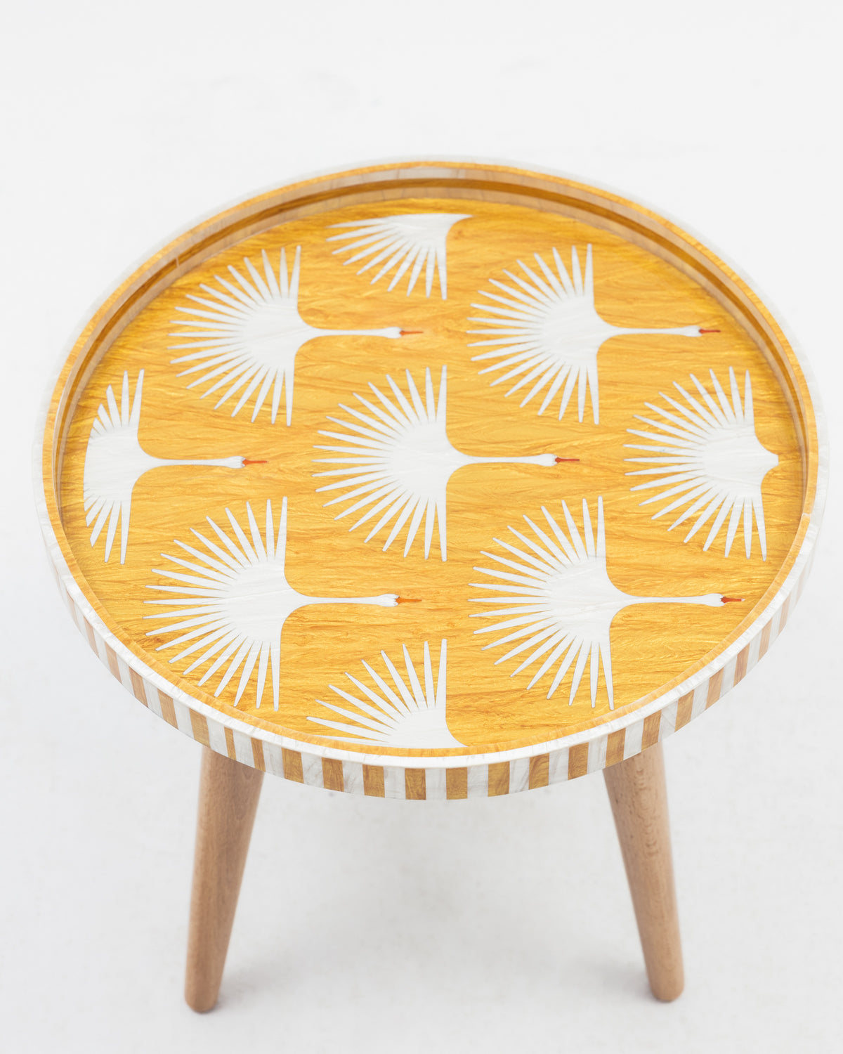 Duck Inlay Side Table -  Wasilaah