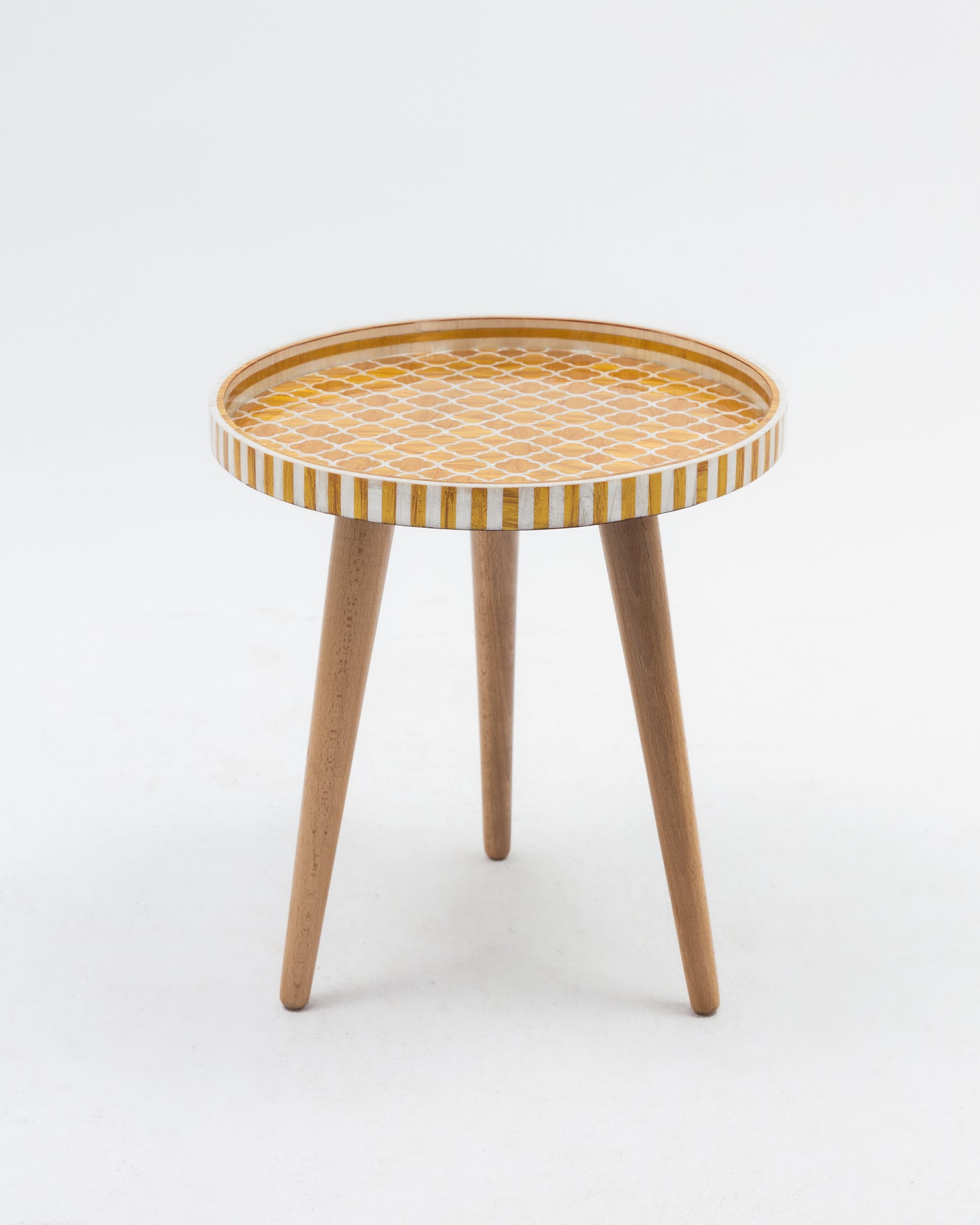 Gold Inlay Side Table