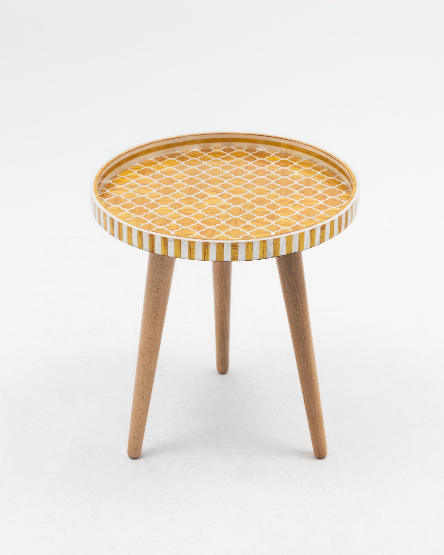 Gold Inlay Side Table