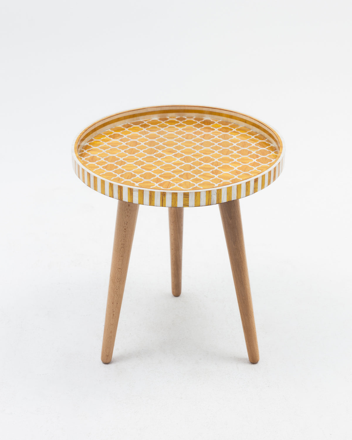 Gold Inlay Side Table -  Wasilaah