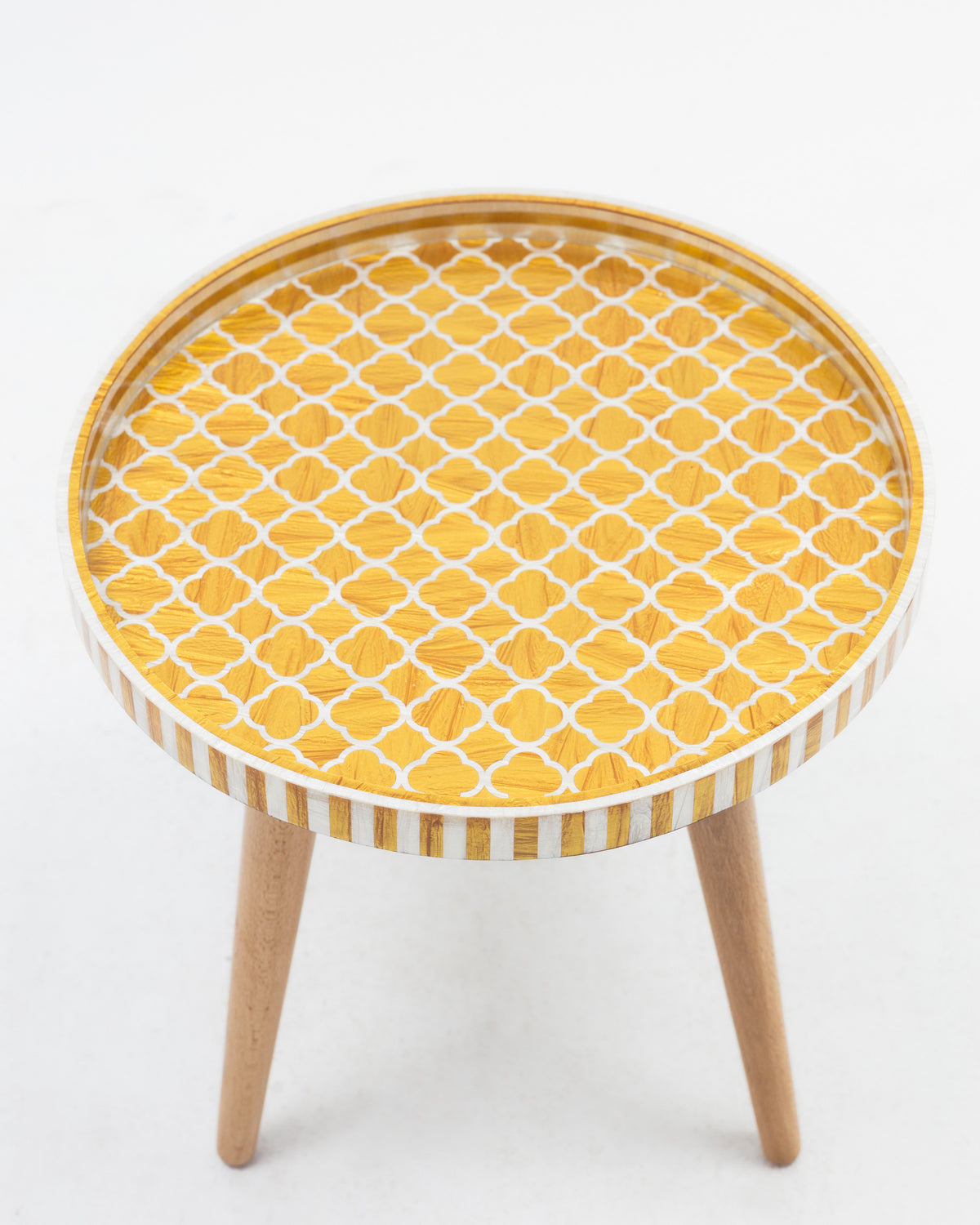 Gold Inlay Side Table -  Wasilaah
