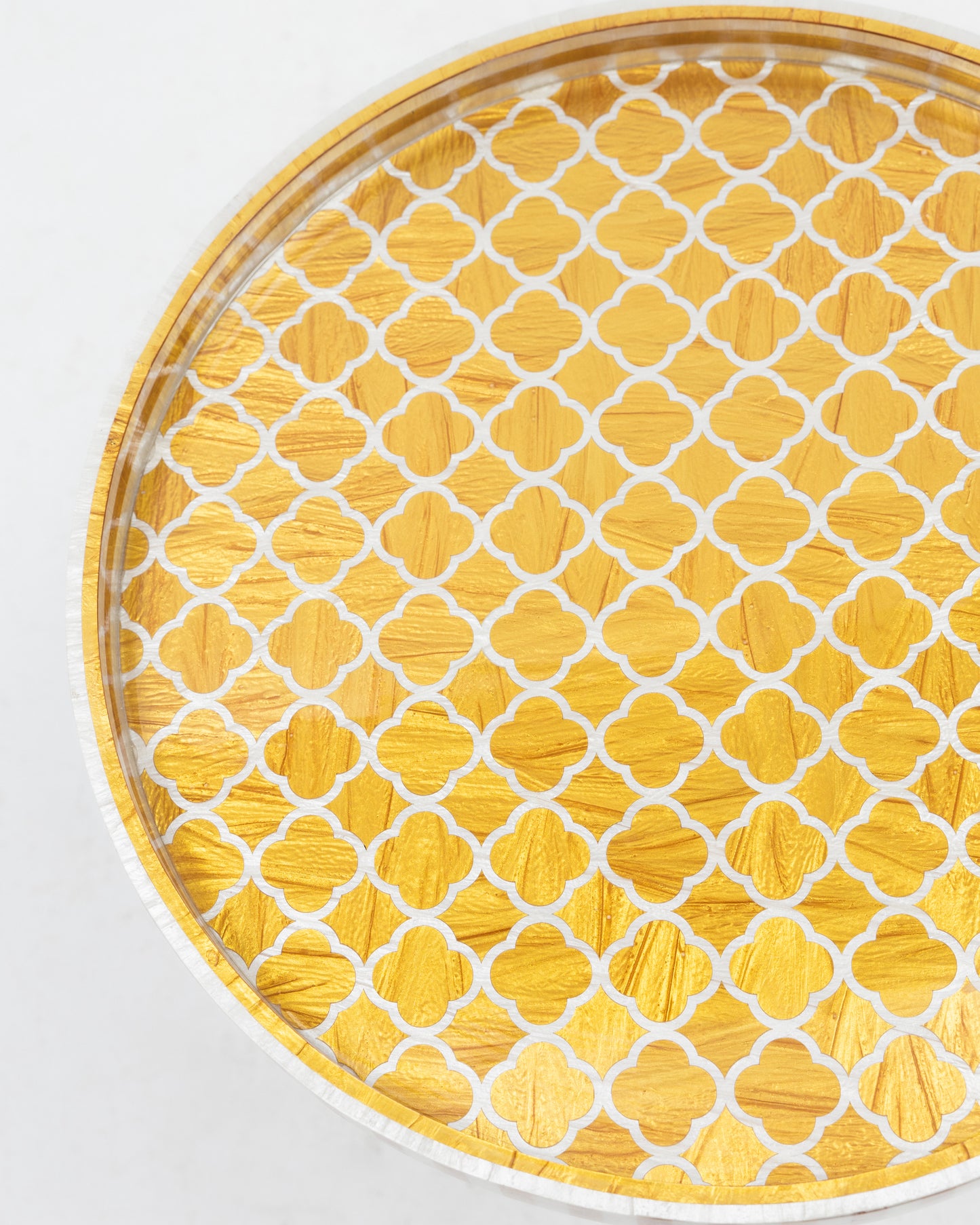 Gold Inlay Side Table