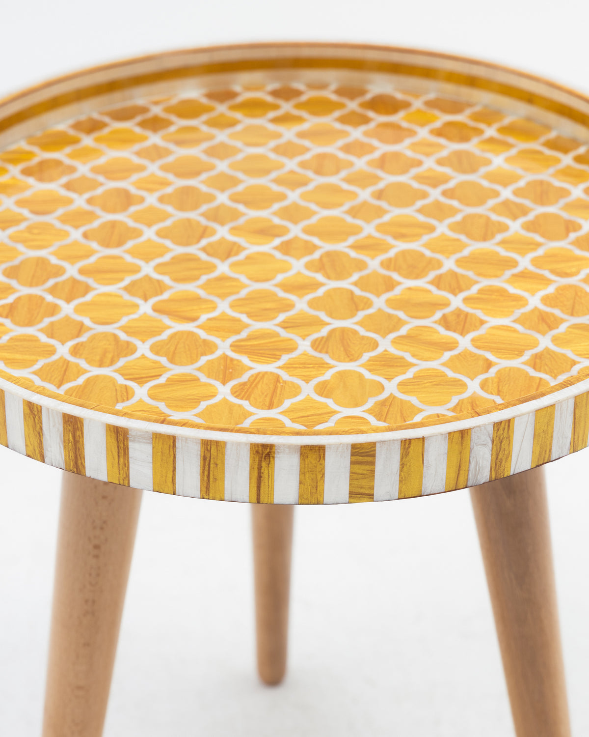 Gold Inlay Side Table -  Wasilaah