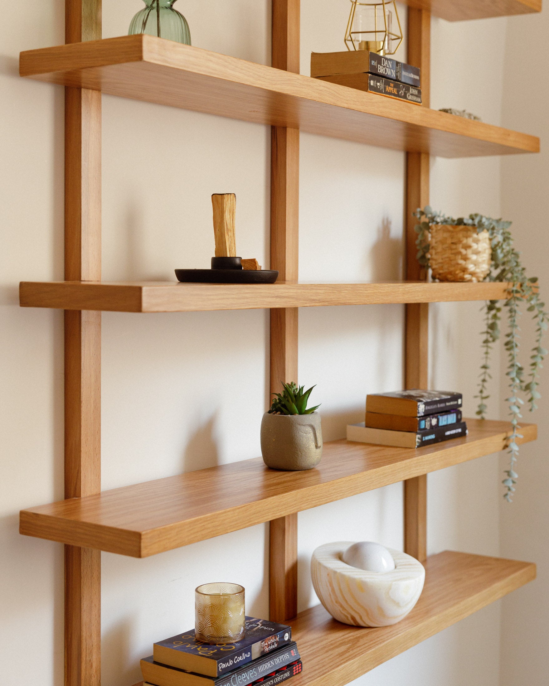 Altitude Oak Wall Shelf | Elegant Storage for Any Room – Wasilaah