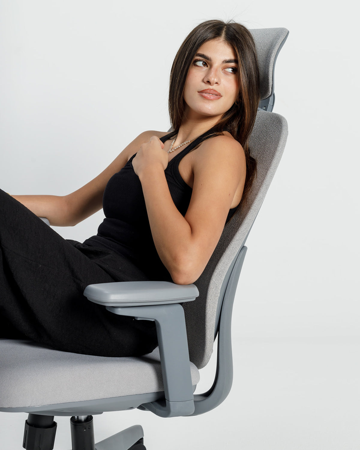 Grey Aura Ergonomic Chair -  Wasilaah