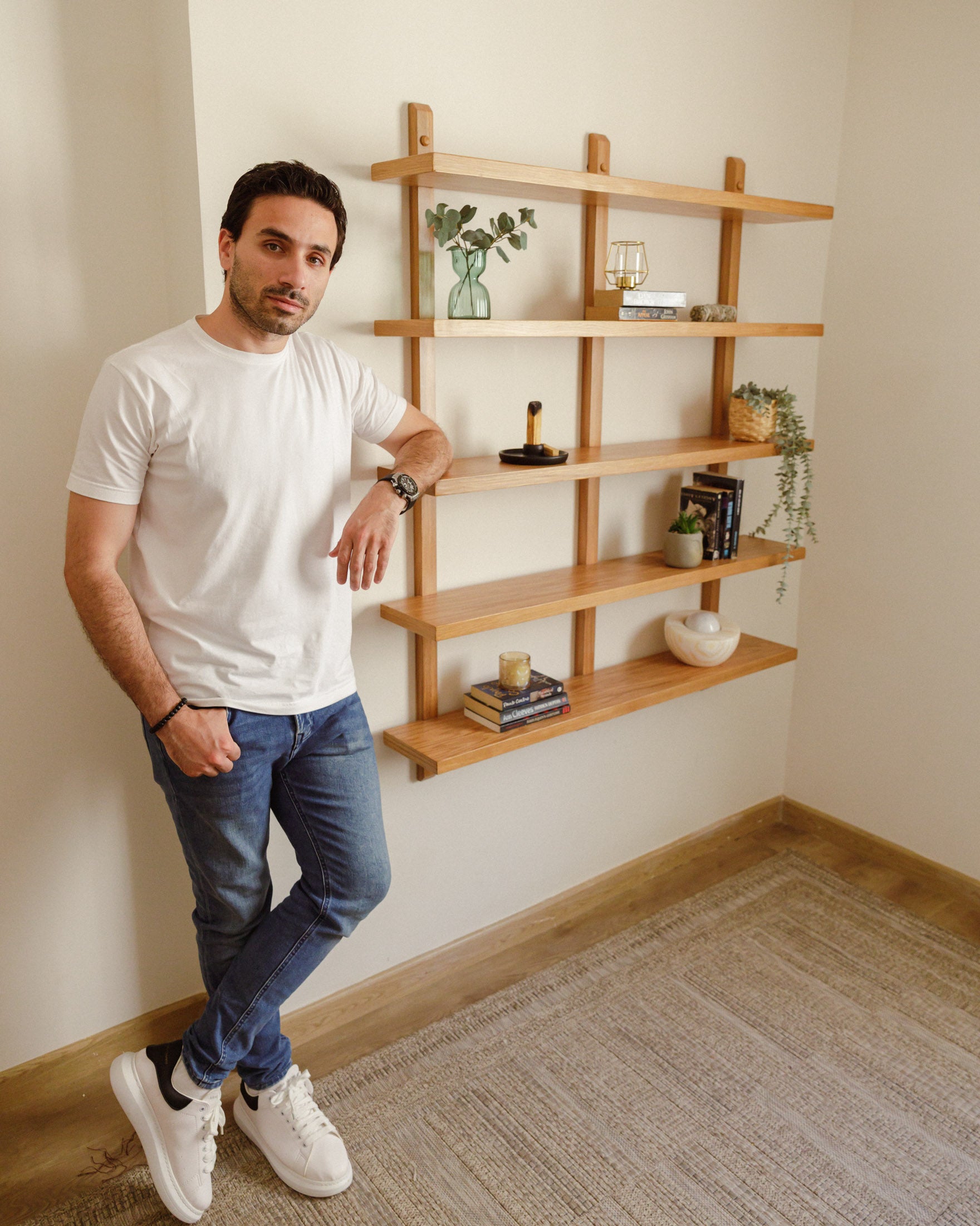 Altitude Oak Wall Shelf | Elegant Storage for Any Room – Wasilaah