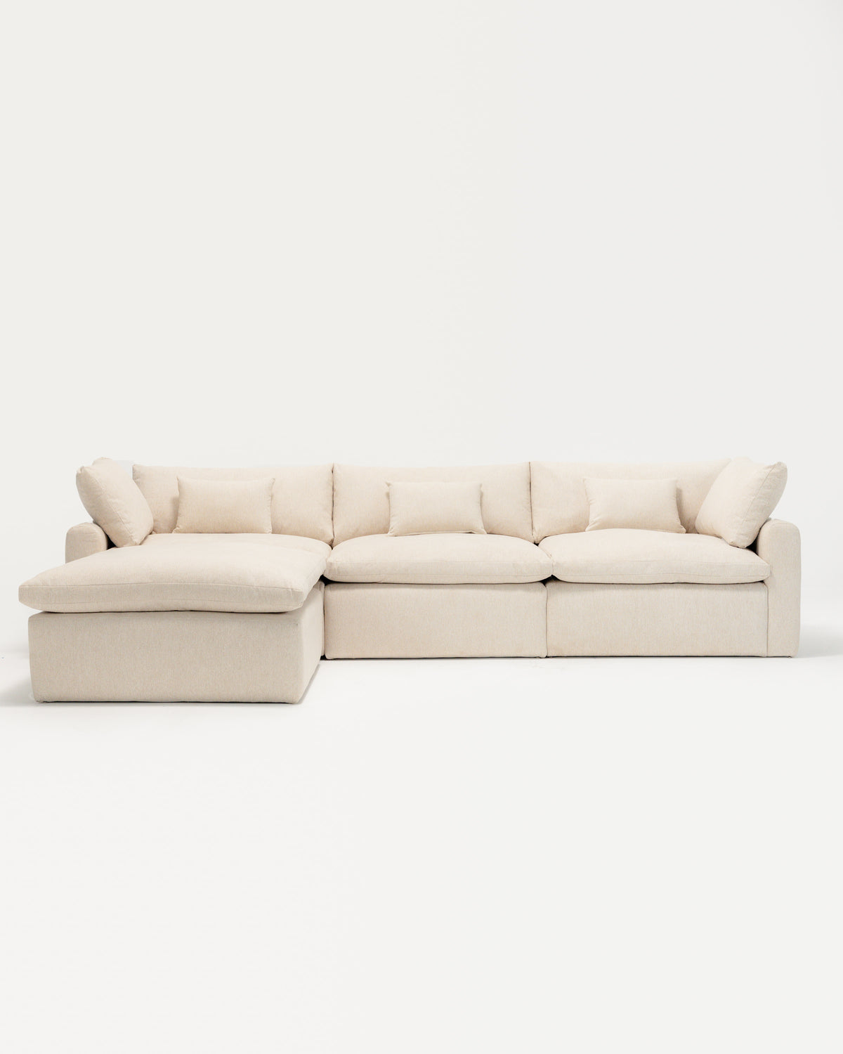 Cloud L-Shape Sofa – Luxury Sectional Sofa with Microfiber and Latex Filling | Wasilaah