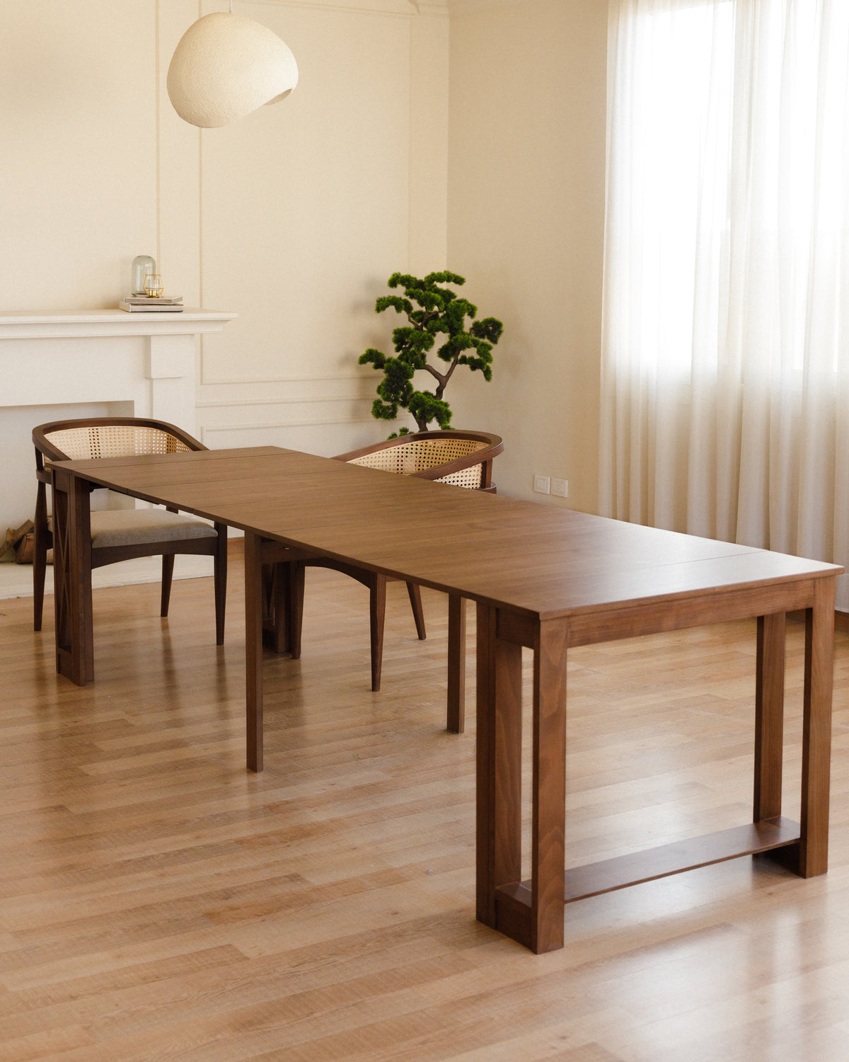 Walnut Transformer Table -  Wasilaah