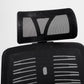 Black mesh chair with head rest