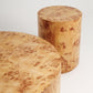 Burlwood Round Side Table