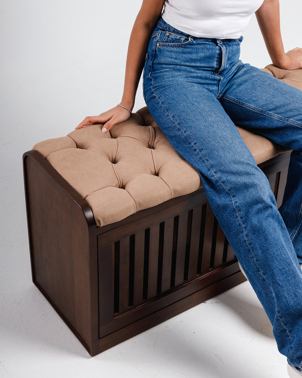 Secret Shoe Storage Bench -  Wasilaah