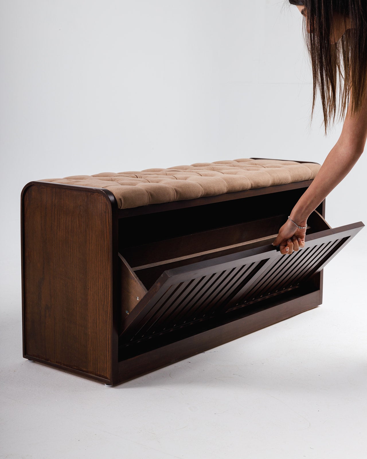 Secret Shoe Storage Bench -  Wasilaah
