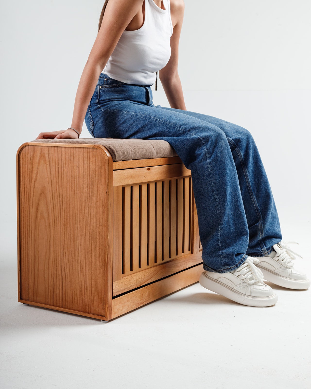 Secret Shoe Storage Bench -  Wasilaah