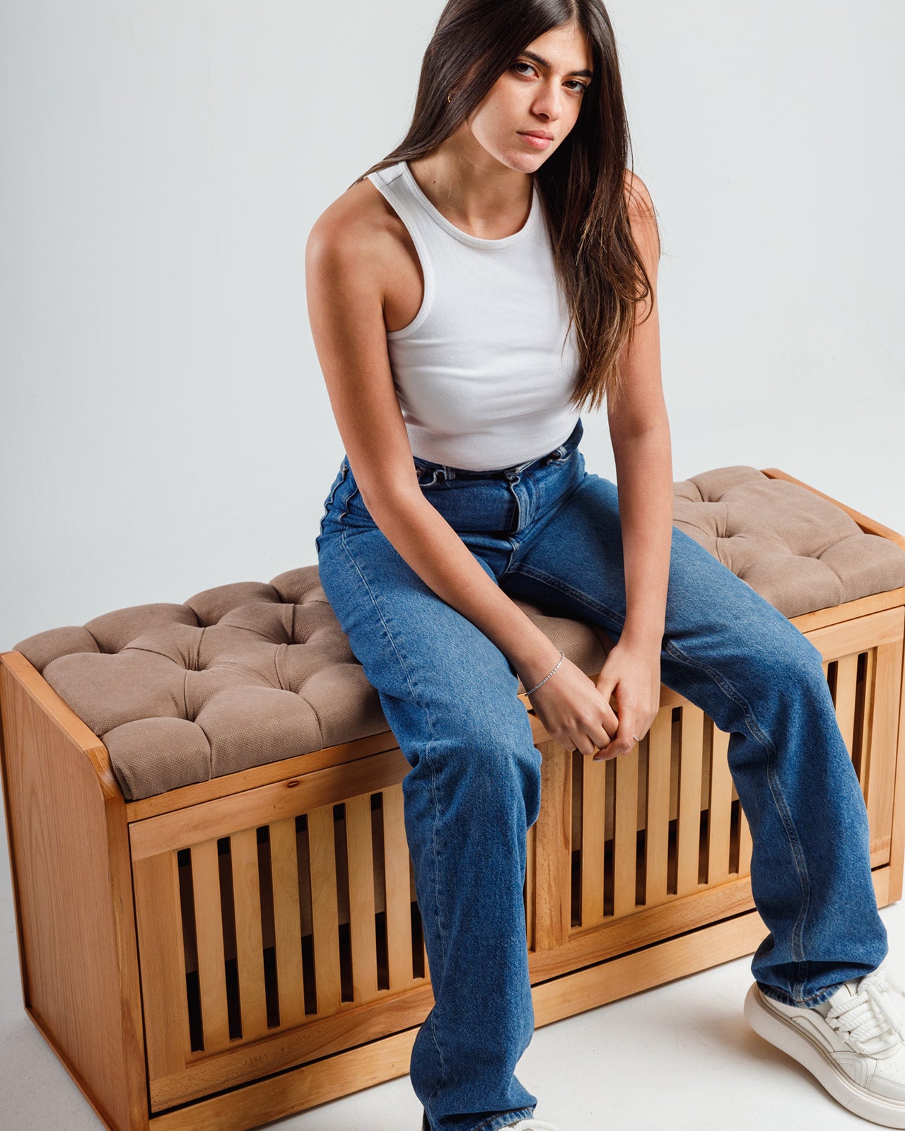 Secret Shoe Storage Bench -  Wasilaah