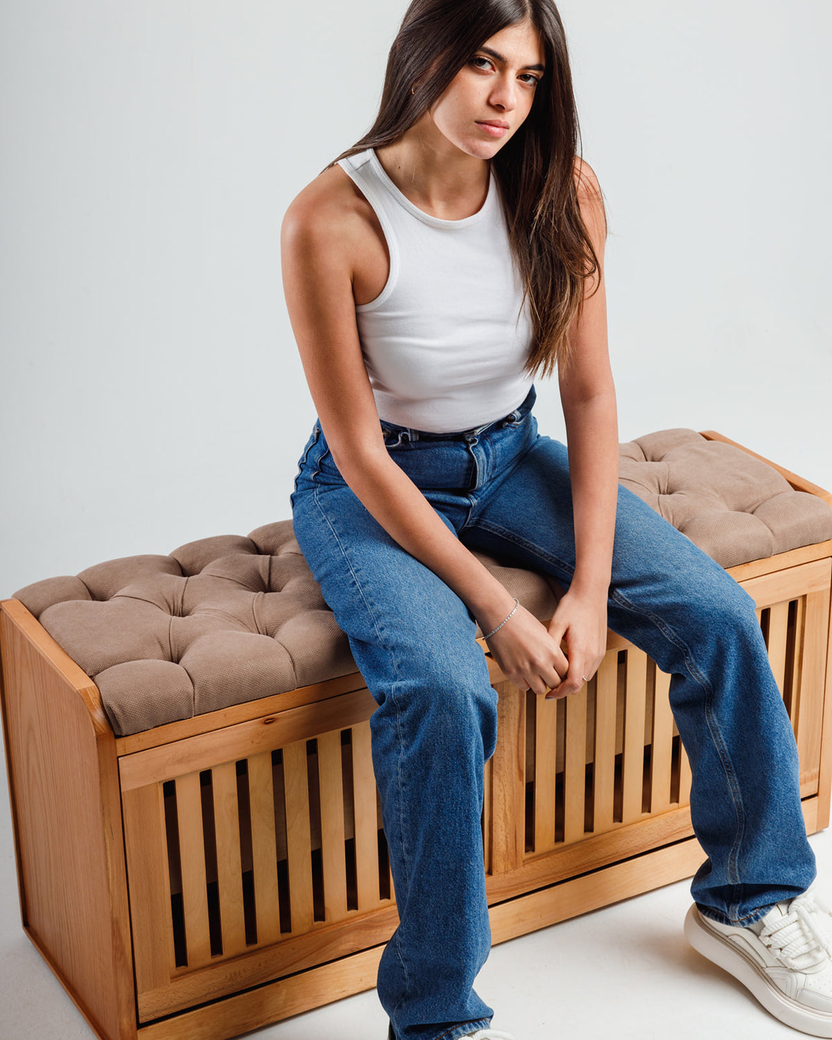 Secret Shoe Storage Bench -  Wasilaah