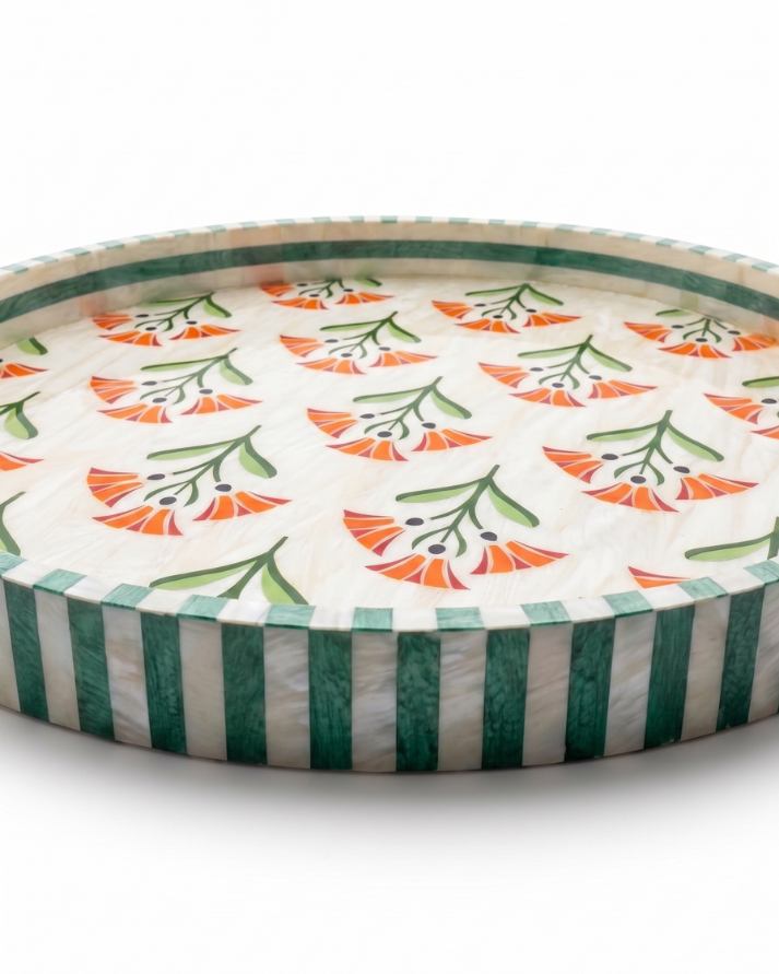 Lotus Inlay Tray -  Wasilaah
