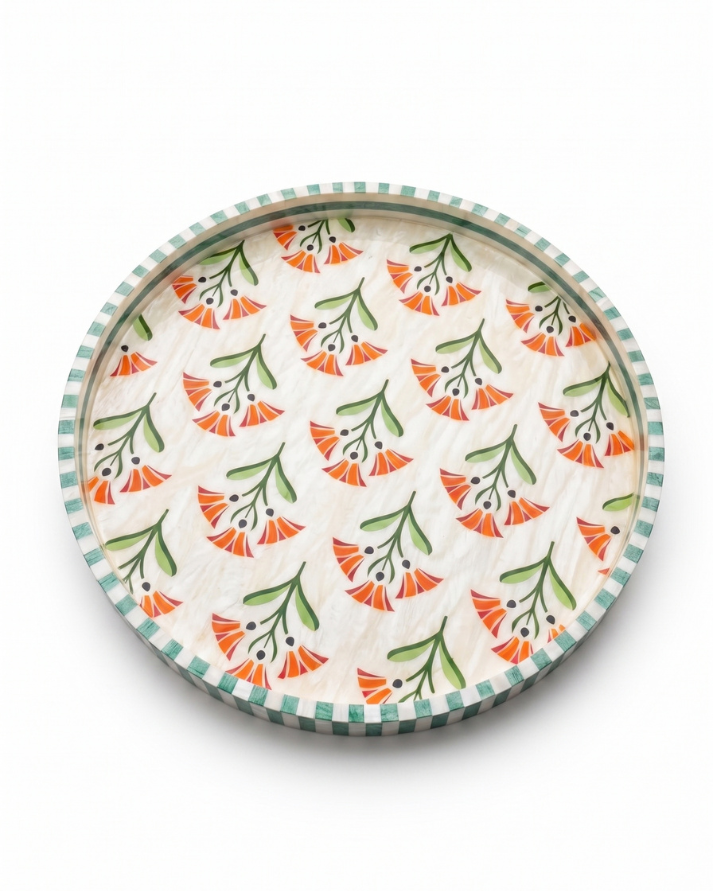 Lotus Inlay Tray -  Wasilaah