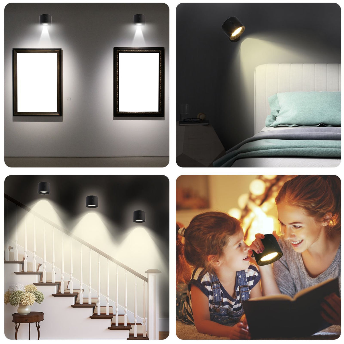Magnetic Wall Spot - Rechargeable Dimmable -  Wasilaah