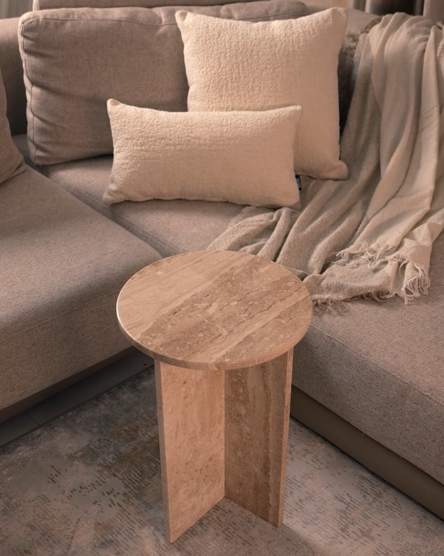 Breccia Side Table - Wasilaah