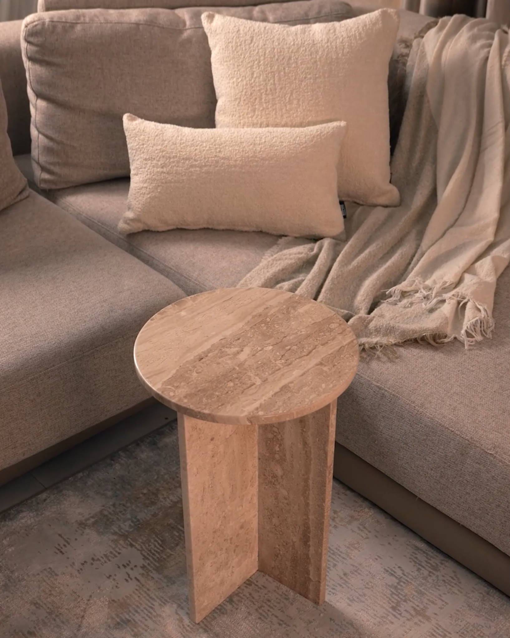 Breccia Side Table - Wasilaah