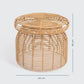 Handwoven Rattan Coffee Table -  Wasilaah