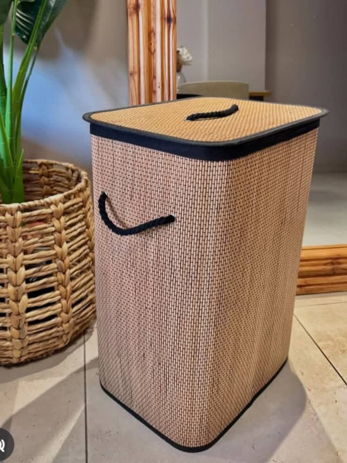 Bamboo Storage Laundry Baskets -  Wasilaah
