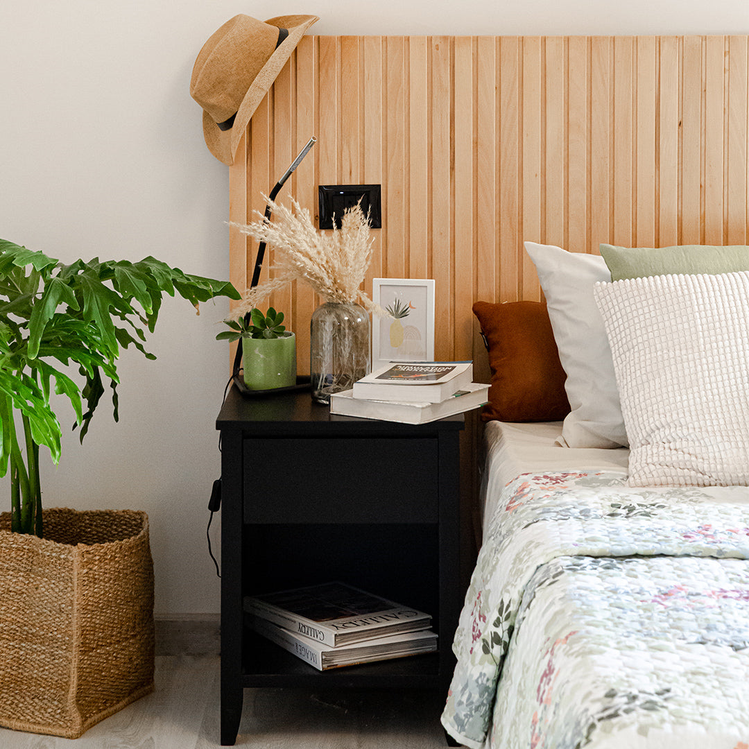 Black Nightstand -  Wasilaah