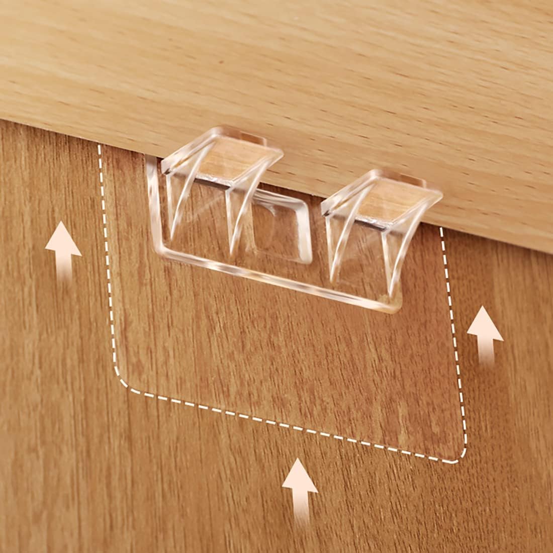 Shelf Support - 4 PCS Self Adhesive Shelves Clips -  Wasilaah