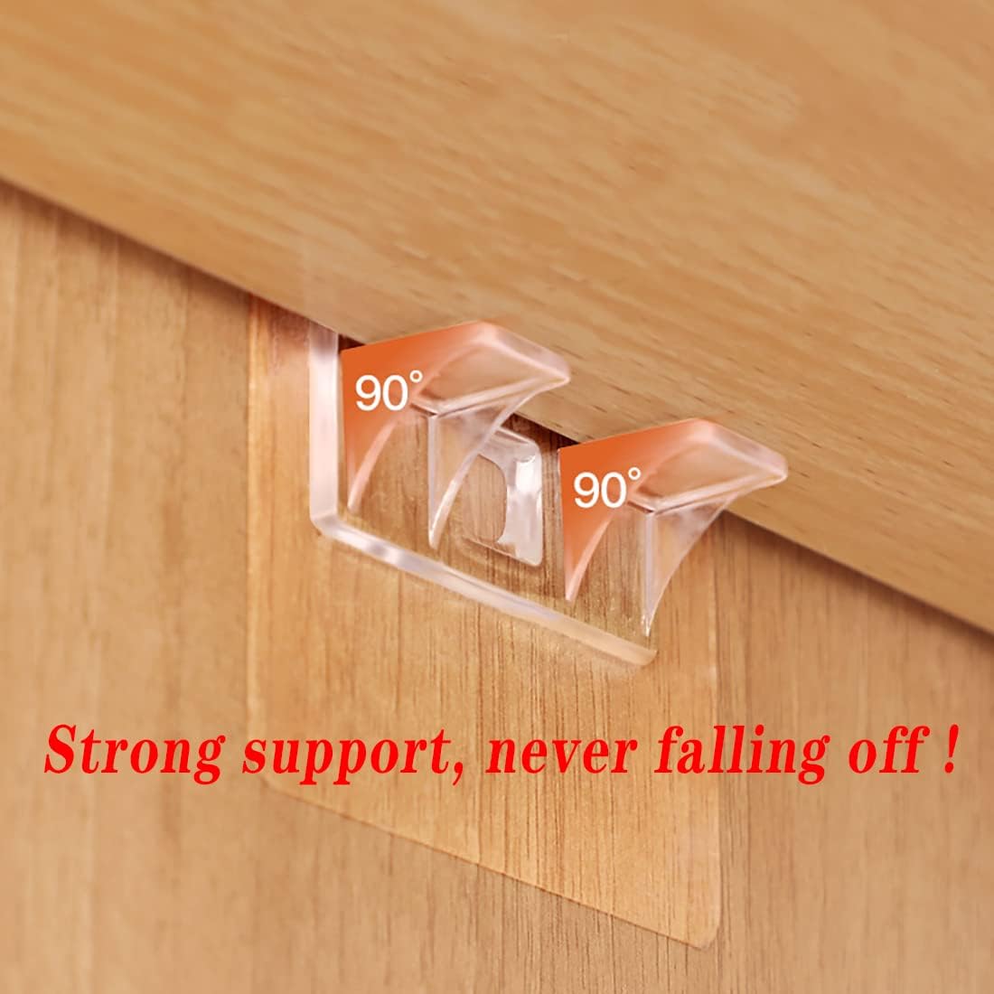 Shelf Support - 4 PCS Self Adhesive Shelves Clips -  Wasilaah