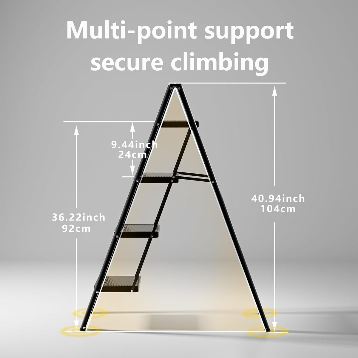 4 Step Folding Ladder -  Wasilaah